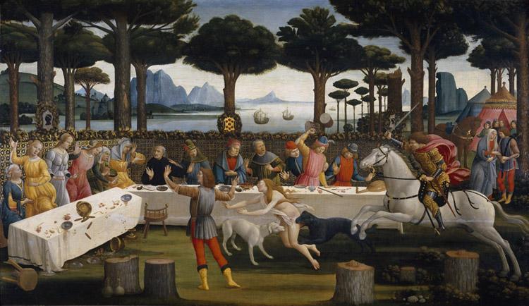 Sandro Botticelli Novella di Nastagio degli Onesti (mk36) Germany oil painting art